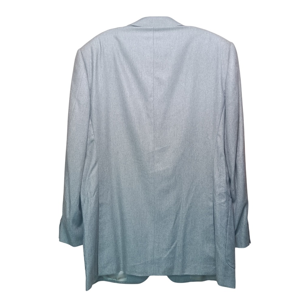 Ermenegildo Zegna Silk Cashmere Sport Coat Mens 44l Light Grey Blazer Luxury View 6